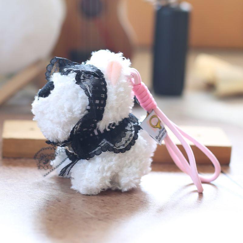 Dog Highland West Plush Keychain Backpack Decor Pendant Gift For Girls Children