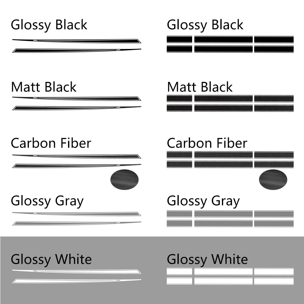 Universal Car Hood Roof PVC Stickers Long Stripes Styling Vinyl Film Trim Decals Set Body Decoration Auto DIY Tuning Accessories