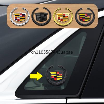 Auto Carrosserie Spatbord Zij-Embleem Raam Kofferbak Decoratieve Metalen Sticker voor ATS BLS CT6 CTS XT4 XT5 STS Escalade Deville DTS