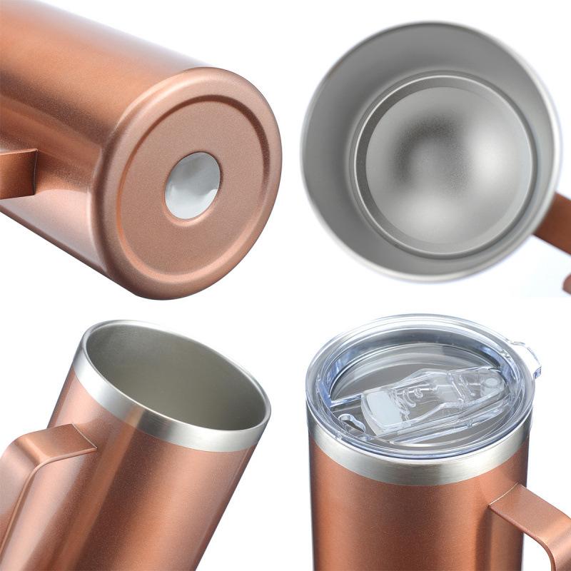 30oz Car Thermos Cup - 304 Stainless Steel Vacuum Insulated, Spray-Painted for Hot & Cold Drinks