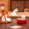 7 STuks Miniatuur Eend Ornamenten Leuke Kleine Eend Beeldjes Speelgoed Lichtgewicht Kleine Decoratie voor Poppenhuis Kinder Verjaardagsfeest Cadeaus