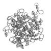 30pcs High Strength Fishing Snap Swivels Ball Bearing Swivels Stainless Fishing Swivels with Oval Split Ring For