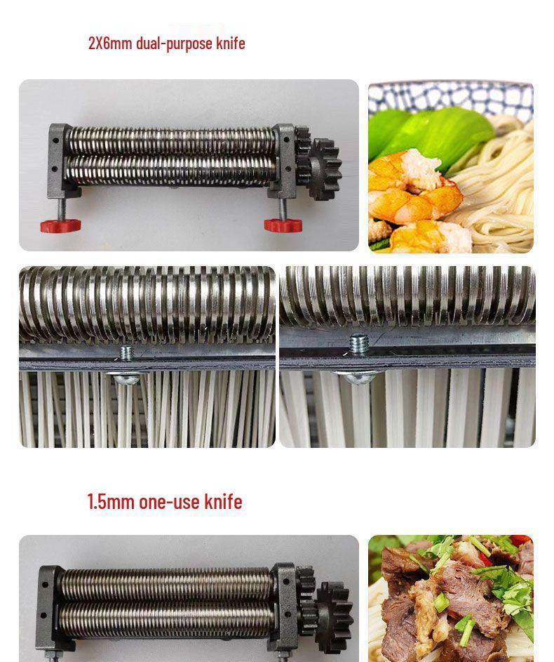 Automatic Stainless Steel Electric Dough & Noodle Press for Home & Small Business