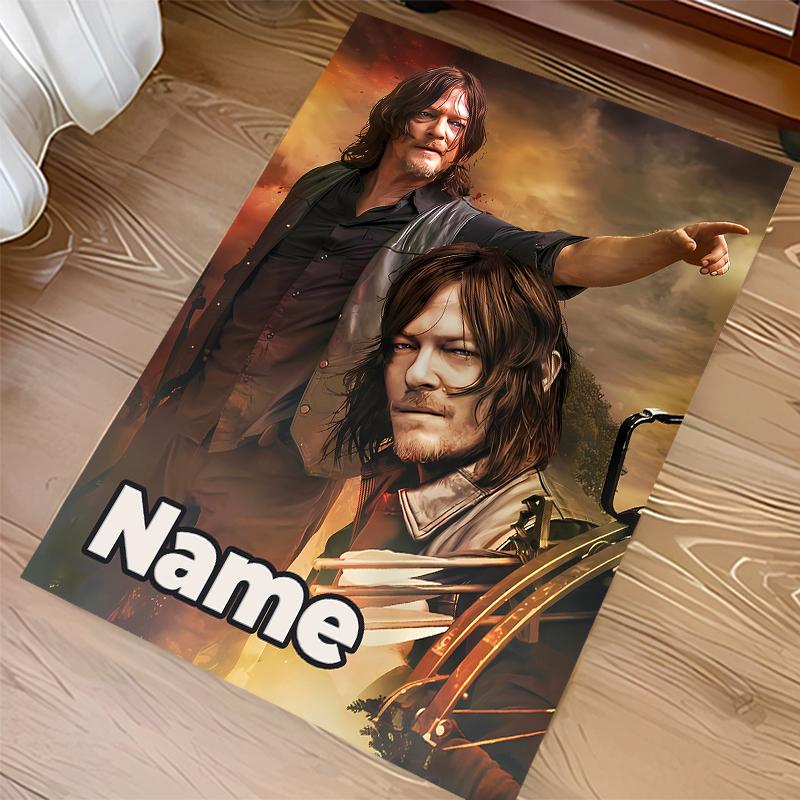 Custom Personalization The Walking Dead Print Area Rug - Soft, Washable Non-Slip Indoor Mat,Living Room,Home&Office Decorative Rug