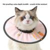 Verstellbare wasserdichte Schmutzkopfbedeckung für Katzen, Kratzfester Kragen, Schal, Katzenhalsband, Runder Schutz, Langlebig