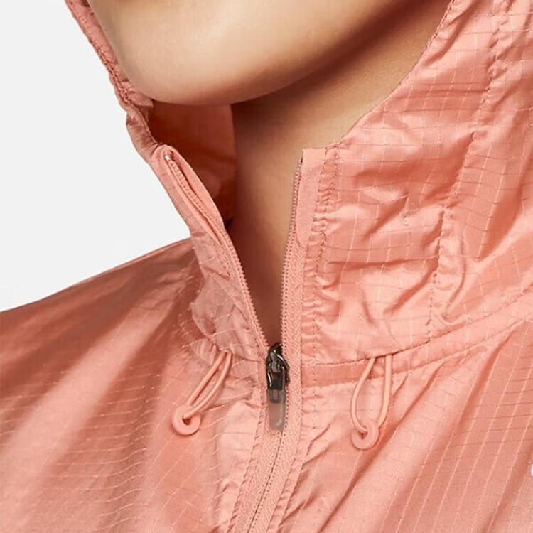 Nike Essential Logo Pattern Windbreaker Jacket Women Jacket Pink CU3218-824