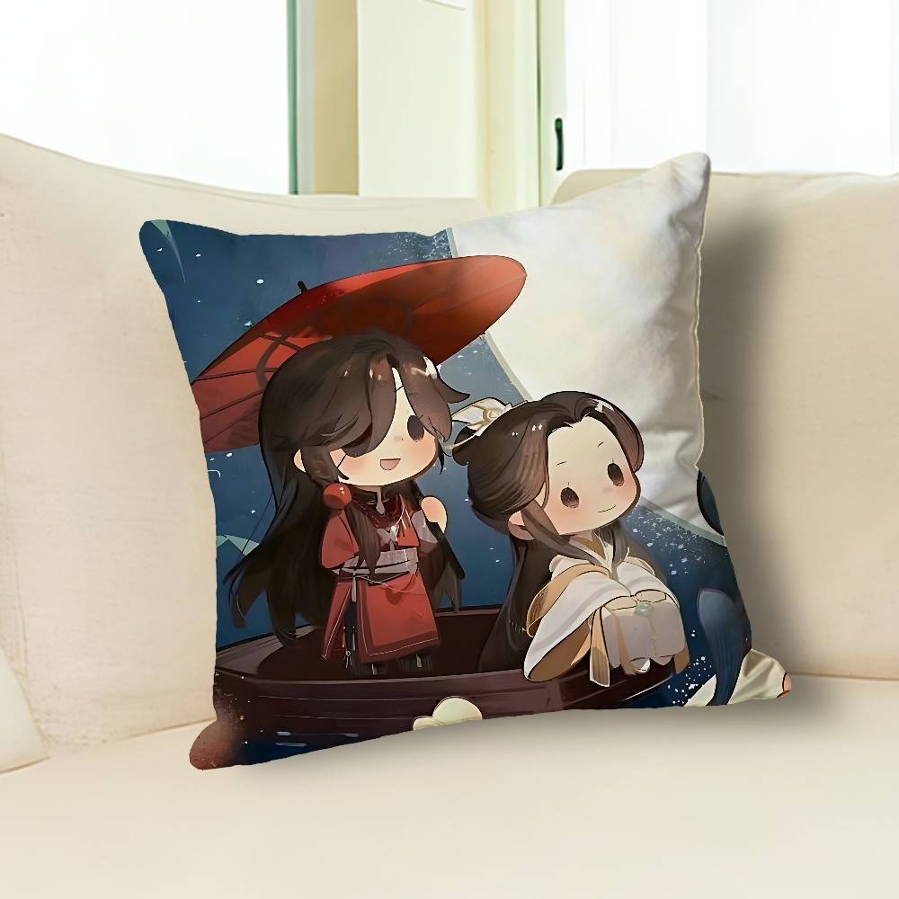 H-Heaven Officials Blessings Anime Celebrity Merchandise All-Match Printed Pillow Case Sofa Car Office Room Decoration Protector