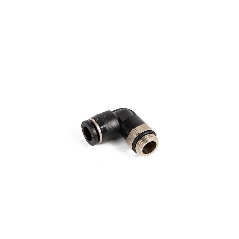 Pneumatic L-Type Elbow Fitting with G Thread & O-ring Quick Connector