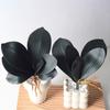 1Pc Artificial Plants DIY PU Flowers Phalaenopsis Leaf Black Floral Decoration Orchid Leaves Real Touch