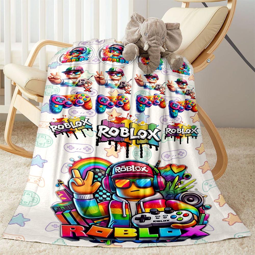 Roblox 379 Blanket Comfortable Perfect for Chair Picnics Seaside All-Season Use Stylish Decor Gifts For Family Or Friends