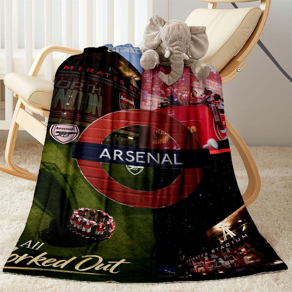Arsenal Blanket Durable Comfort Perfect for Bed Picnics Couch Four Seasons Universal Playful Design Gifts For Family Or Friends