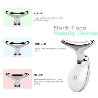 EMS Microcurrent Neck Face Massager Dispositivo eléctrico de belleza para el cuello Removedor eléctrico de arrugas Lifting facial Antiarrugas Quitar la piel Equipo de cosmetología