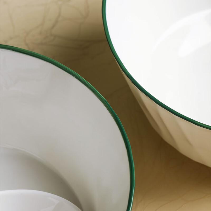 Haoya Jingdezhen Underglaze Ceramic Soup Bowl Set