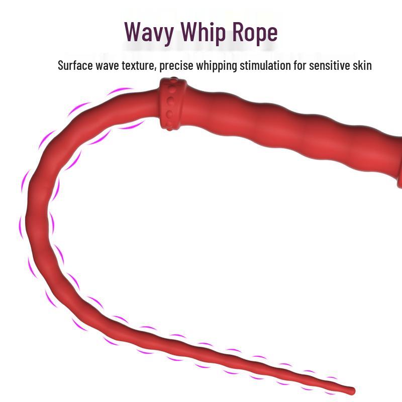 Silicone Snake Whip for Erotic Spanking - Soft, Skin-Friendly Adult Product