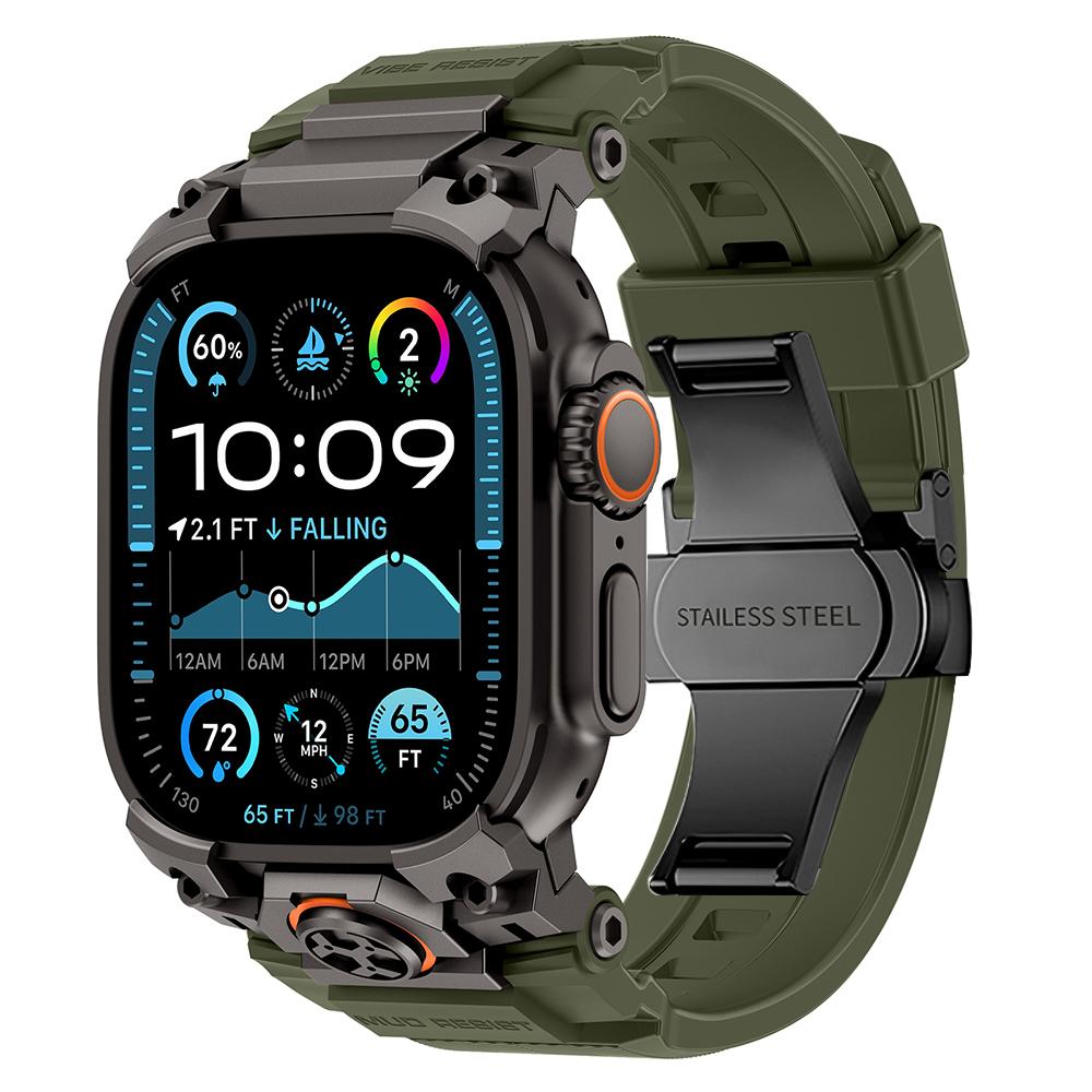 Silicone Band for Apple Watch Ultra 3 2 49mm Luxury Wrist Strap for Iwatch Ultra 49MM Mens Style Bracelet Replacement Watchband