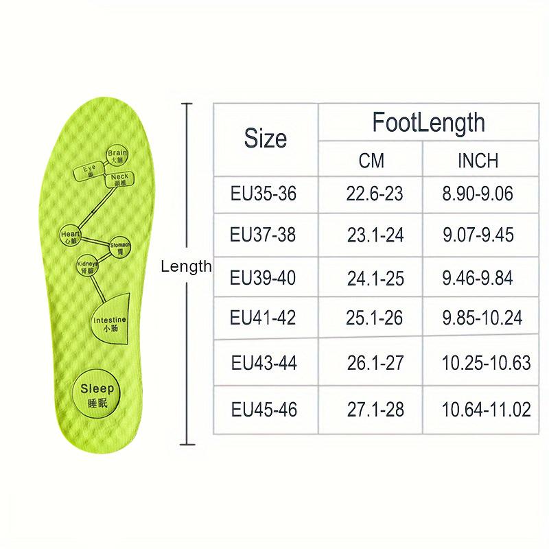 Foot Acupressure Insoles For Shoes Sole Sweat absorbing Deodorant Insole Breathable Running Insoles For Feet massage Insole