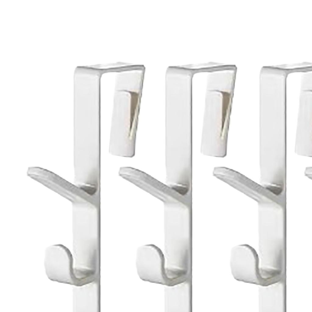 6 Stück Türhänger Haken Bohrfrei Mehrzweck Kratzschutz Über-Tür-Haken für Kleidung Handtuch Tasche