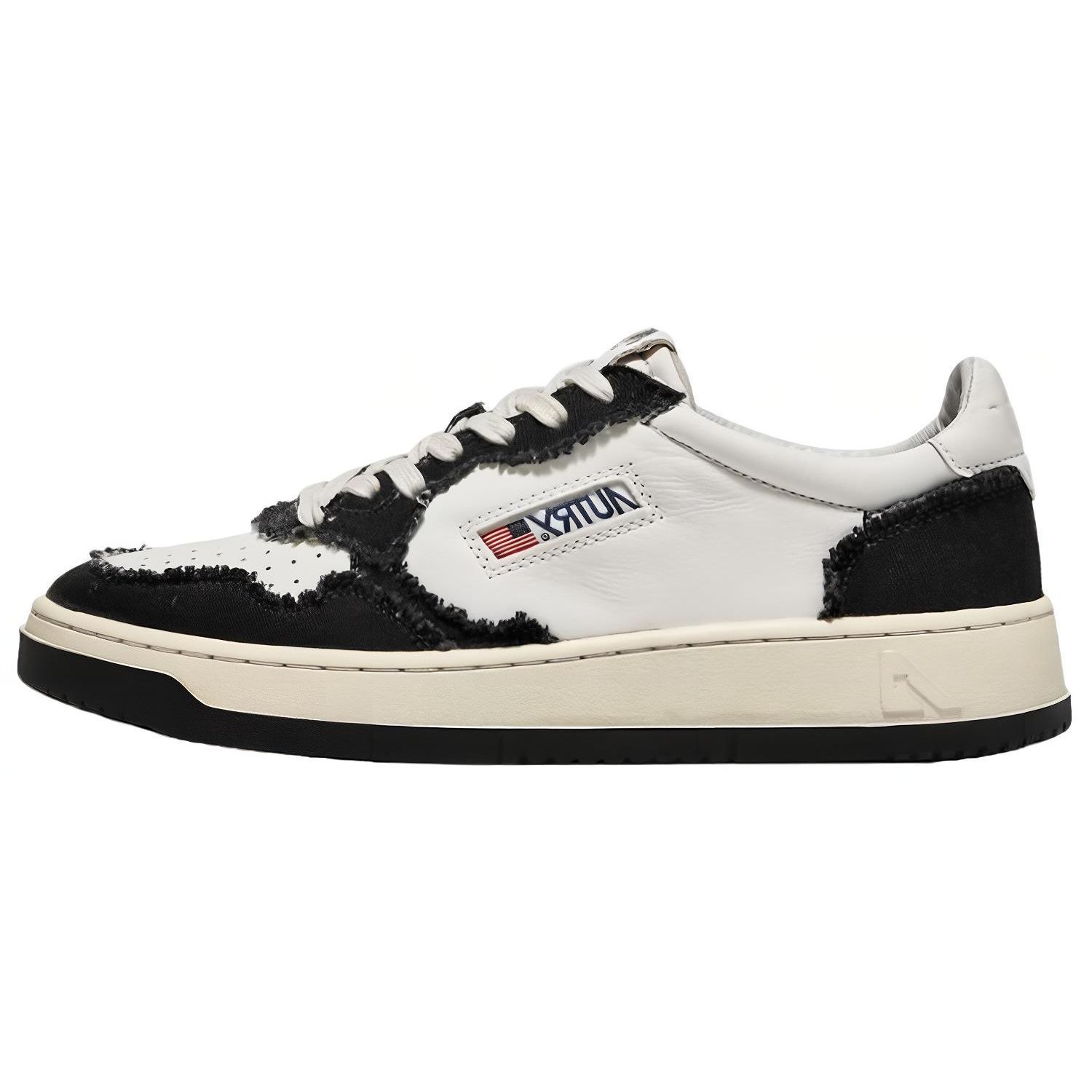Autry Medalist Leather Canvas Logo Low-Top