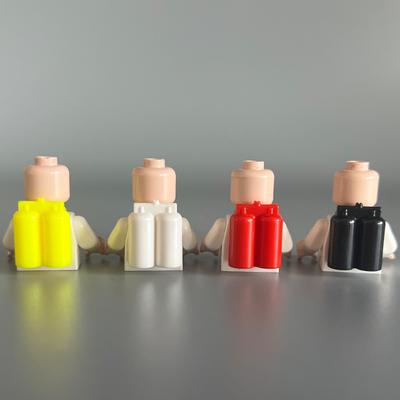 Small Particle Building Block Diy Puzzle Assembly Doll Wearing Accessories Double Cylinder Oxygen Cylinder Toy 0.1Kg