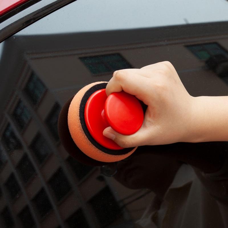 1/5pcs Car Wash Wax Polish Pad Polishing Pad Sponge Car Cleaning Cloth Microfiber Applicator For Auto Polisher Waxing Sponge