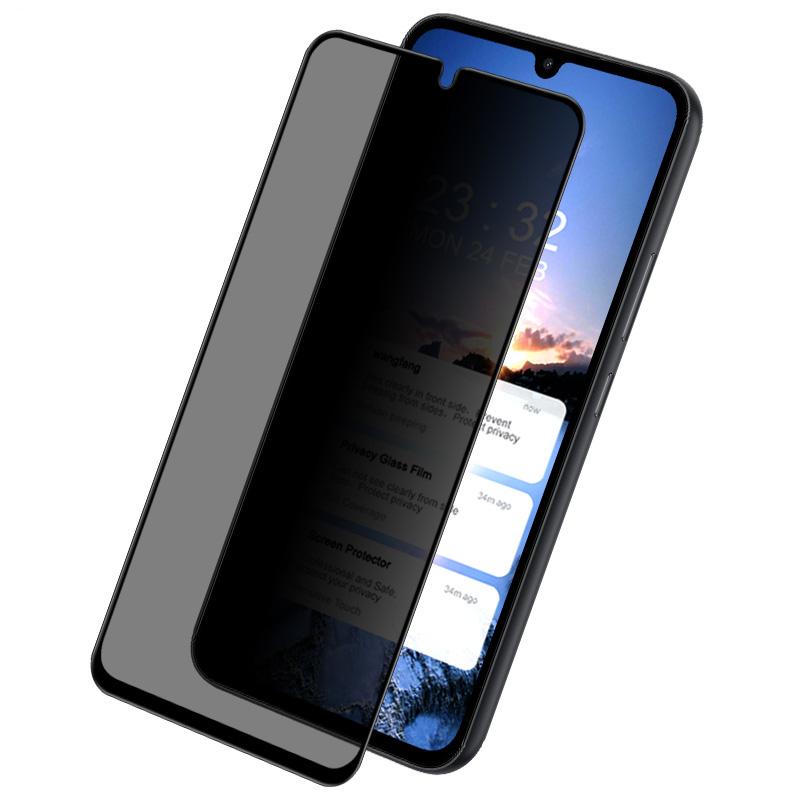 IMAK For Samsung Galaxy A34 5G Anti-spy Tempered Glass Film Full Coverage Phone Screen Protector