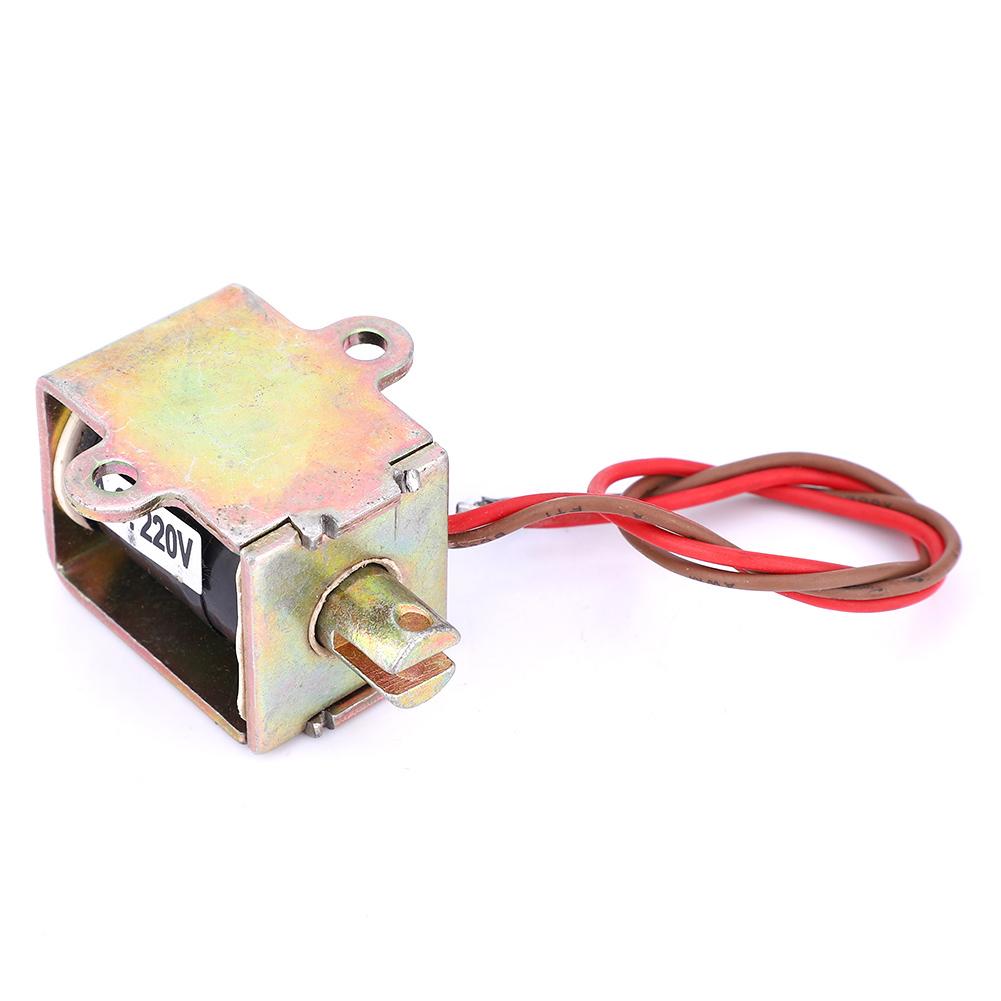 Push Pull Actuator All Copper Coil Electromagnet for Industrial Automation 4.9N 10mm Stroke 220VAC