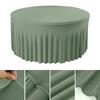 4/5/6FT Round Tablecloth Circular Polyester Table Cover Polyester Table Cloth for Hotel Banquet Birthday Party Table Decor