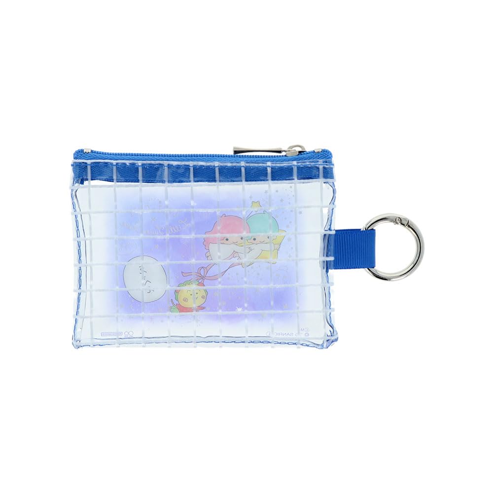 Stationery and Momoko Sakura Sanrio Characters Mini Clear Dark S2338530 Sun-Star Coji-Coji Pouch, Material, Blue,