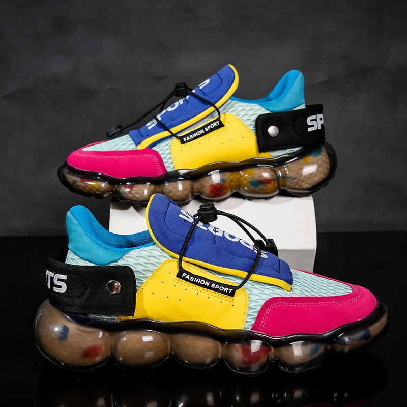 

Европейская станция Цвет Соответствие Цвета Разноцветный Попкорн Комбинация Нижняя Мужская Tide Кроссовки Сетчатые Дышащие Модные Универсальные Досуг Спорт Бег 39