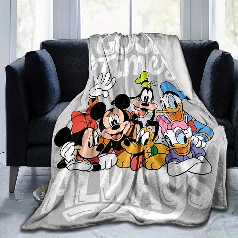 1pc"Good Times Always: Disney Characters Home Decor Fleece Blanket, Perfect Gift for Bedroom, Living Room, Travel, Camping, Car, Beach, Office Nap. Id