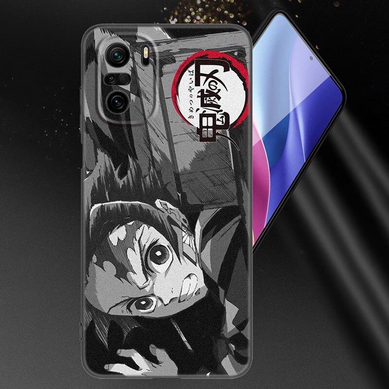 Anime Demon Slayer Kamado Tanjirou Phone Case For Xiaomi Mi POCO X3 NFC GT M4 M3 12 11T 10T Pro A3 11 Lite NE 5G 12X 11i F3