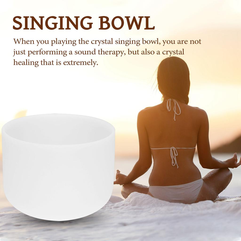 440HZ Crystal Struck Bowl Ritual Music Therapy Yoga Meditation Singing Bowls Percussion Instruments