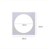 Reusable Square Acrylic Cake Discs Boards Transparent 6/7/8/9/10in Layer Cake Mould Round Hole DIY Pancake Molds Pancake