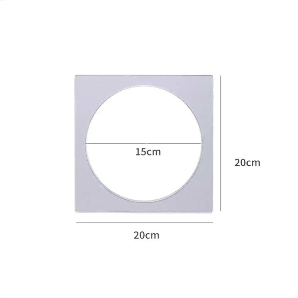 Reusable Square Acrylic Cake Discs Boards Transparent 6/7/8/9/10in Layer Cake Mould Round Hole DIY Pancake Molds Pancake