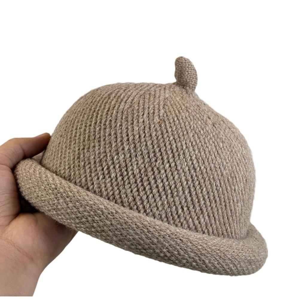 Keep Warm Knitted Melon Skin Hats Solid Color Landlord Hats Fashion Painter Hats  Winter