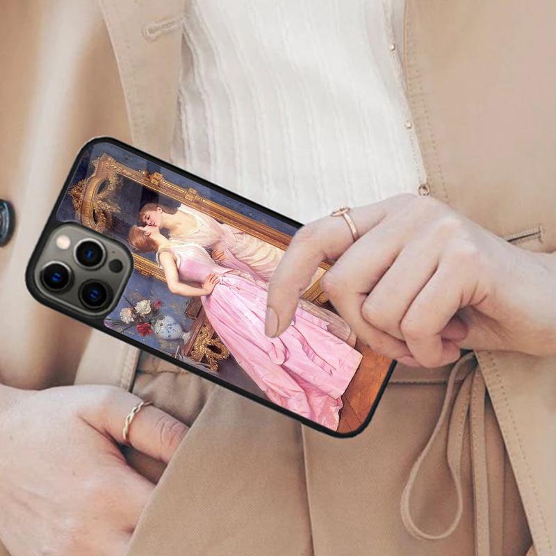 

Sapphic Renaissance Painting Magnetic Phone Case For APPLE iPhone 17 Air 16 14 13 12 Pro Max 15 Plus Wireless MagSafe Cover iPhone 14