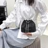 Large Capacity Drawstring Bucket Bag | Adjustable Chain Strap, Versatile for Casual, Office & Shopping