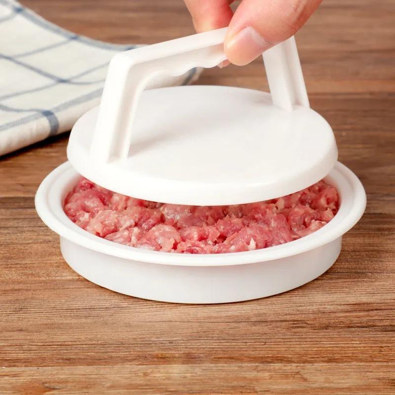 New Round Burger Press Burger Machine Meat Beef Grill Hamburger Machine Patty Barbecue Cake Press Maker Mold Kitchen Tools