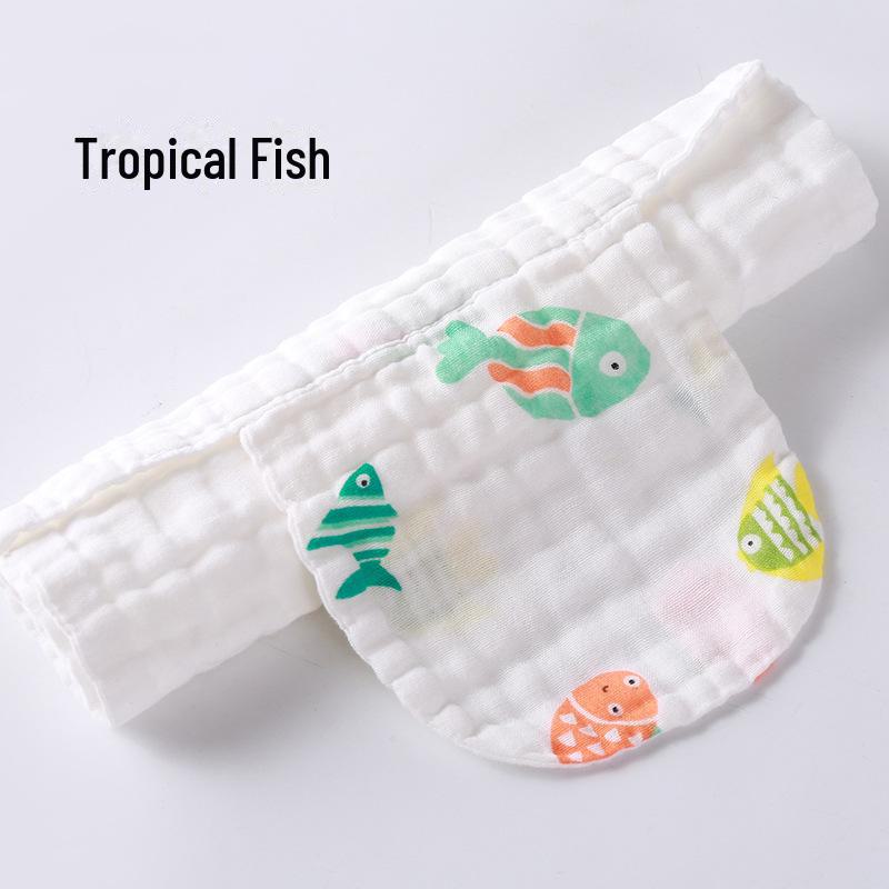 

Полотенце для младенцев YX6 из хлопка, впитывающее пот, большое, дышащее, для мальчиков и девочек Large