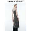 UR 2025 Spring Casual Faux Two-Piece Sleeveless Dress