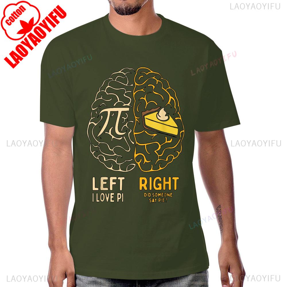 I Love Pie Funny Pi Day Math Lover Graphic Printed TShirt Humor Joke Casual Fashion Streetwear Cotton Man Tshirt Harajuku Tees