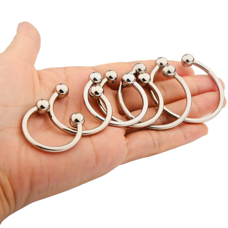 Penis Ring Stainless Rings Head Glan Stimulating Adult Products Male Sex Toys Metal Rooster Ring For Men Delay Ejaculation