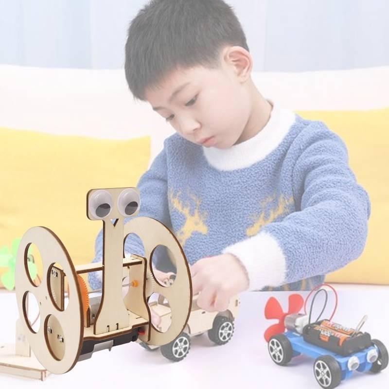 Wooden Diy Balance Car Robot Invention Science Experiment Stem Educational Material