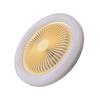 10.2in 30W E27 LED Ceiling Fan with Lights Remote 3 Level Wind Speed 3 Color Quiet Enclosed Ceiling