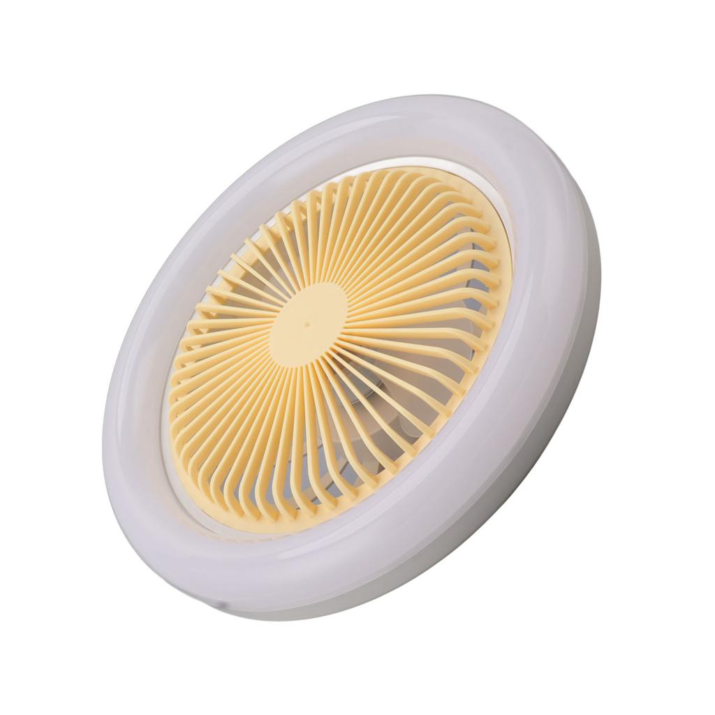 10.2in 30W E27 LED Ceiling Fan with Lights Remote 3 Level Wind Speed 3 Color Quiet Enclosed Ceiling
