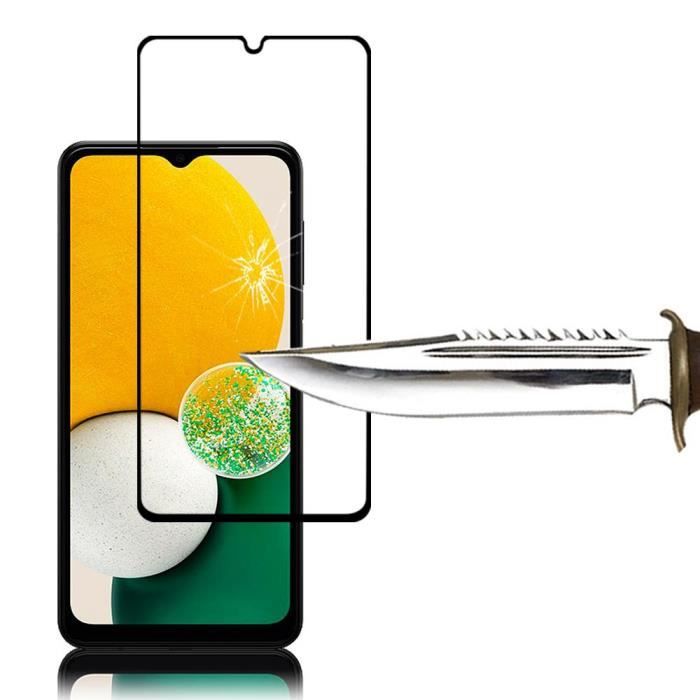 Displayschutzfolie - VCOMP - Samsung Galaxy A13 5G - Gehärtetes Glas - 3er-Pack - Schwarz