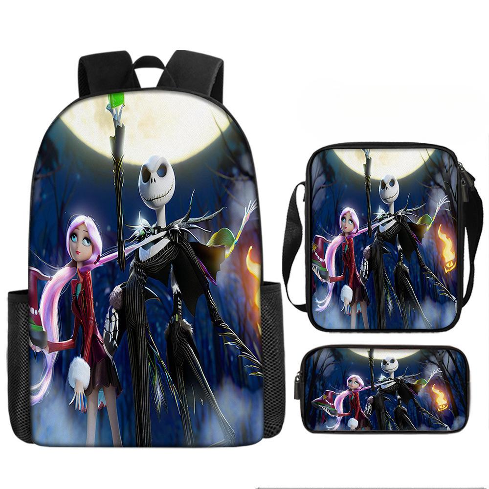 The Nightmare Before Christmas School Bags Men'S And Women'S Backpacks
