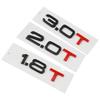 Car Sticker ABS 1.8T 2.0T 3.0T Displacement Logo Decals For  kcpn5 A2 A3 A4 A5 A6 A7 A8 Q2 Q3 Q5 Q7 S4 S3 RS4 Badge Emblems Parts