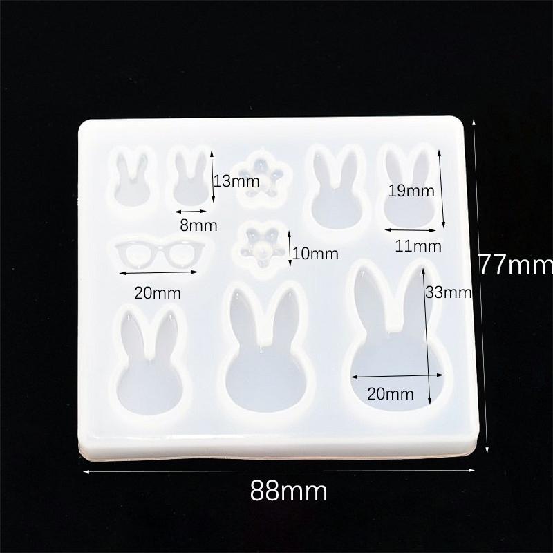 Cute Beads Cube Triangle Silicone Mold For Jewelry Earrings Pendant Making Resin UV Epoxy Resin Molds Crafts DIY Tool