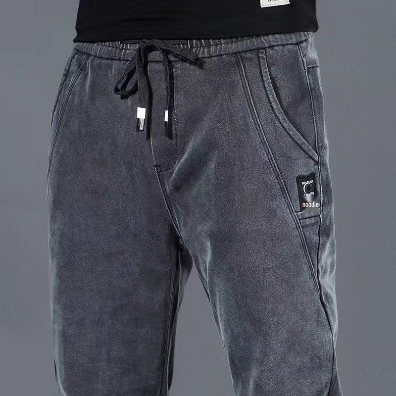 UrbanEdge Men's Elastic Waist Skinny Jeans, No-Iron Straight Leg Work Pants, Velvet-Lined Casual Pants. XL (32)